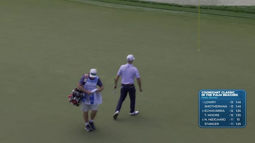 Max Homa drains 56-foot birdie putt from rough on No. 9 at Cognizant Classic