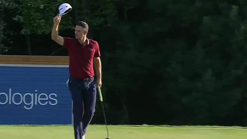 Justin Rose birdies No. 18 at Dell Technologies