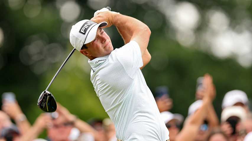 Viktor Hovland shoots 6-under 64 | Round 3 Highlights | Travelers Championship