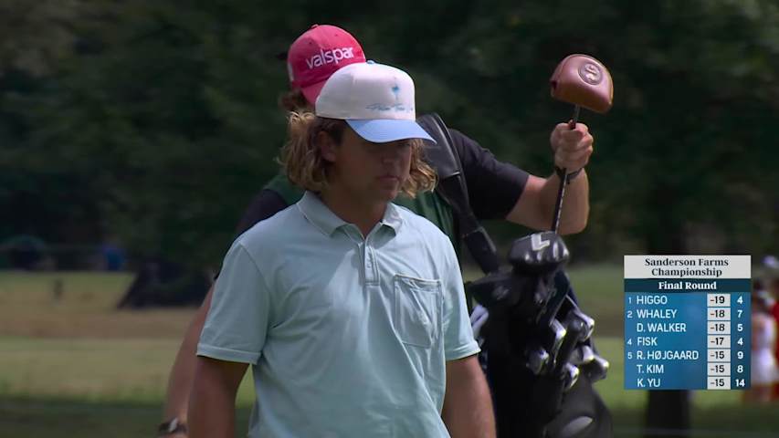 Garrick Higgo keeps lead with short birdie putt at Sanderson Farms