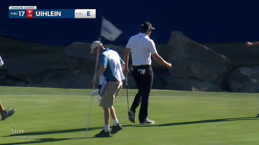Peter Uihlein's tee shot to 3 feet and birdie at The American Express