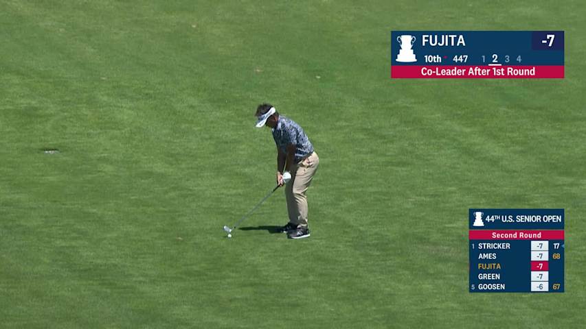 Hiroyuki Fujita’s well-judged opening approach yields birdie at U.S. Senior Open