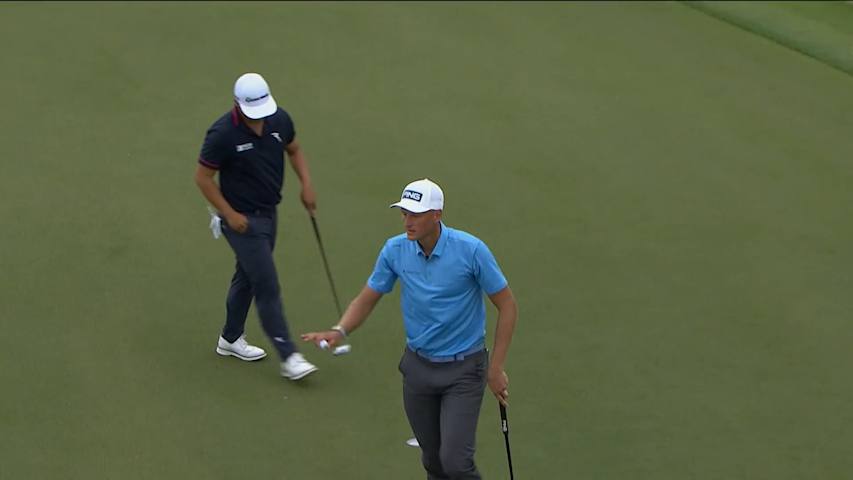 Adrian Meronk makes birdie on No. 12 at WGC-Dell Match Play