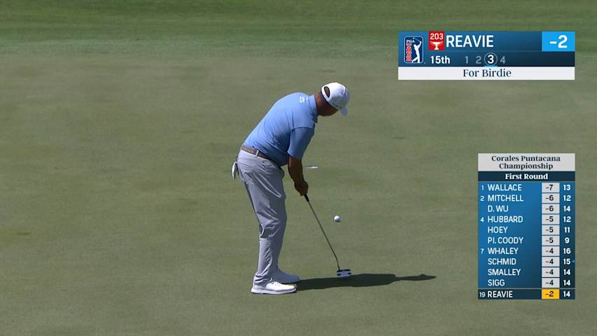 Chez Reavie puts in birdie putt at Corales Puntacana