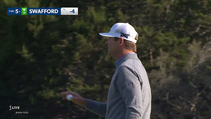 Hudson Swafford's sweet 7-iron sets up eagle at Valero