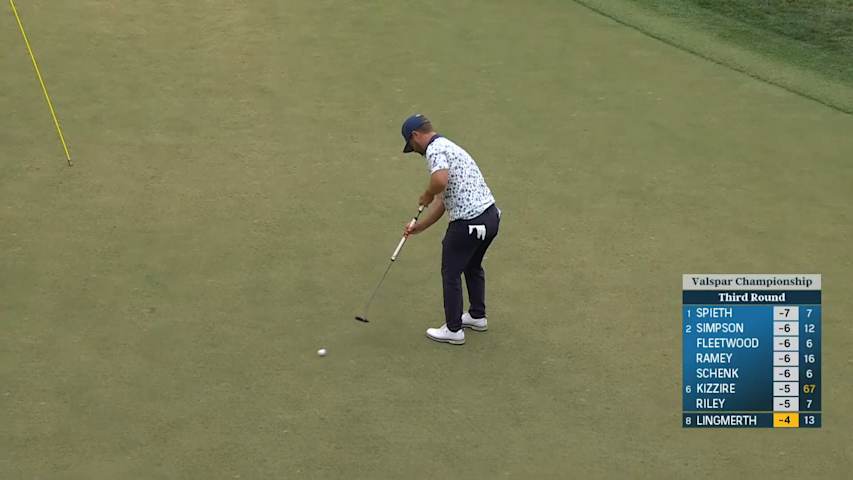 David Lingmerth sinks 23-footer for birdie at Valspar