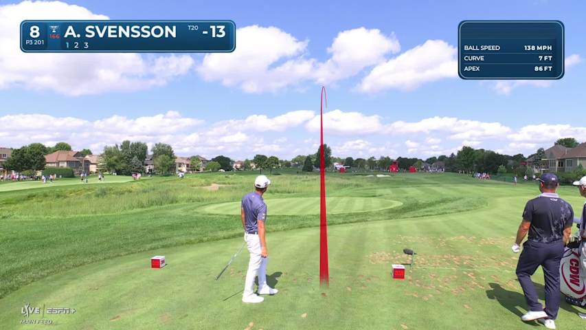 Adam Svensson nearly aces No. 8 at 3M Open