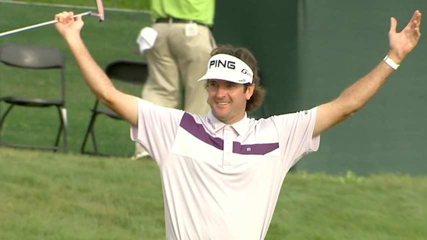 Lucky bounces on No. 18 at Bay Hill