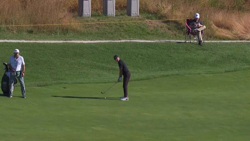 Chandler Blanchet makes birdie on No. 18 at Korn Ferry Tour Champ