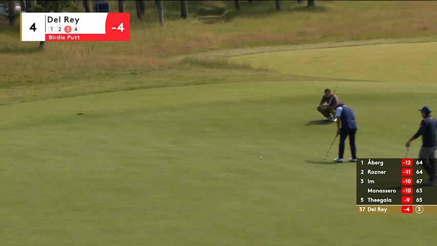 Alejandro Del Rey sinks 21-foot birdie putt at Genesis Scottish Open