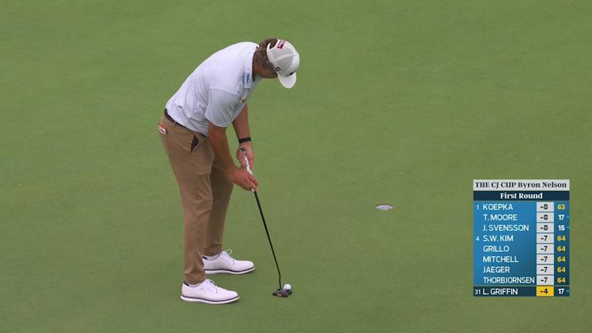 Lanto Griffin reaches par-5 No. 9 in two, makes eagle at THE CJ CUP