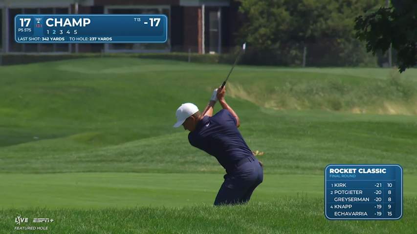 Cameron Champ makes birdie on No. 17 at Rocket Classic