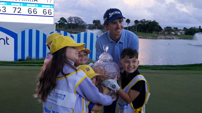 Nico Echavarria mic'd up after winning Cognizant Classic in The Palm Beaches
