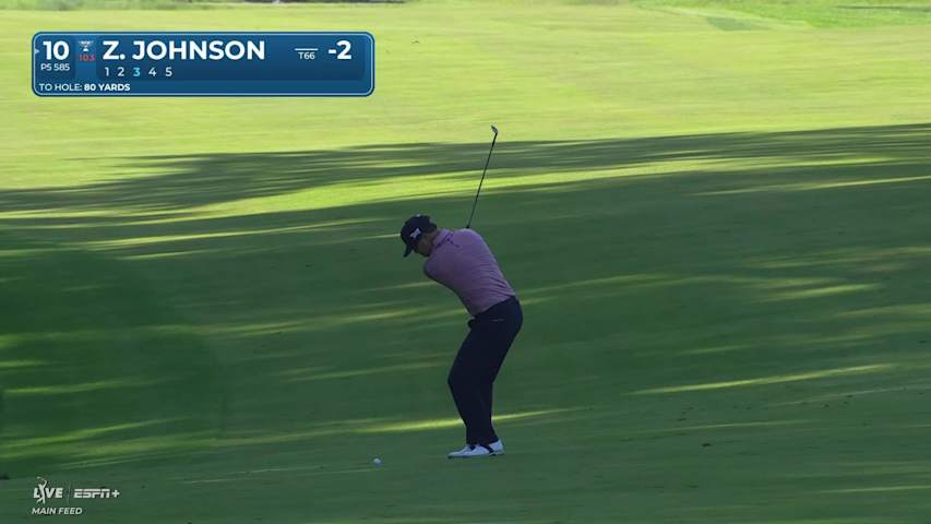 Zach Johnson makes birdie on No. 10 at John Deere