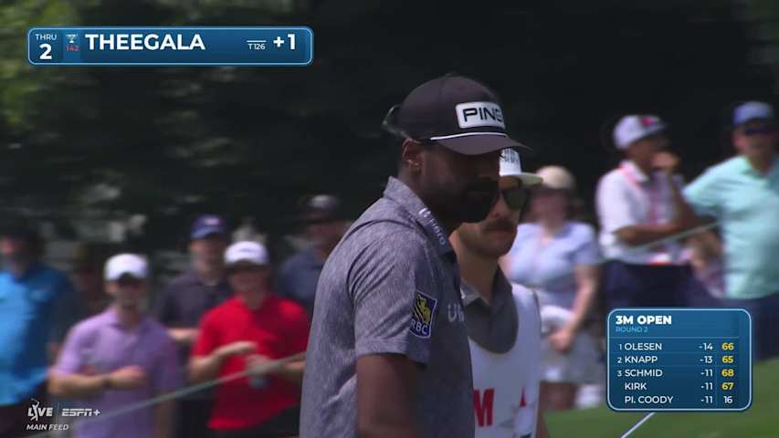Sahith Theegala makes birdie on No. 2 at 3M Open