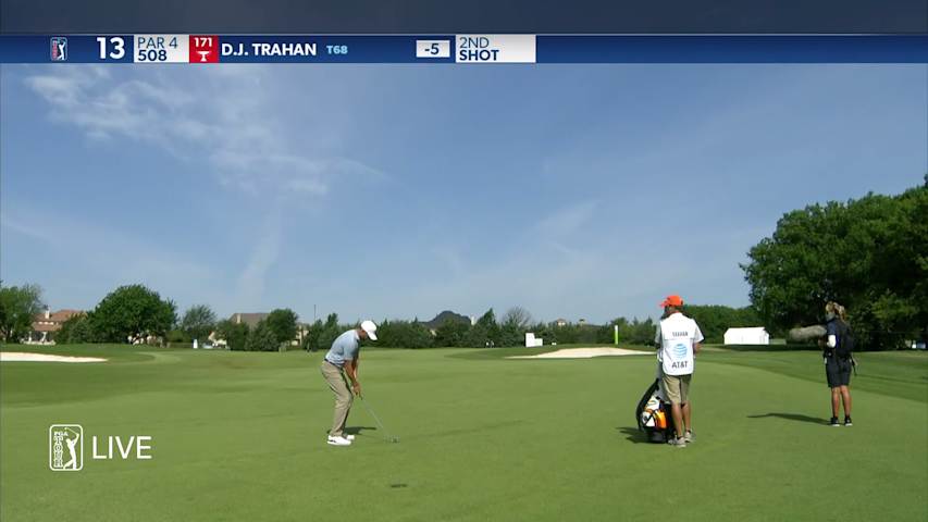 D.J. Trahan strikes iron to inside 7 feet and birdies at AT&T Byron Nelson