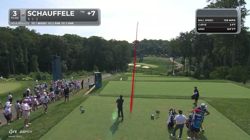 Xander Schauffele makes birdie on par-3 third at BMW Championship