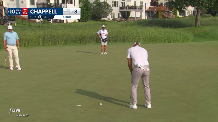 Kevin Chappell makes short birdie putt at 3M Open