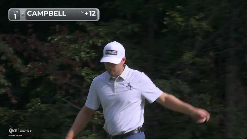 Brian Campbell makes birdie on No. 1 at BMW Championship