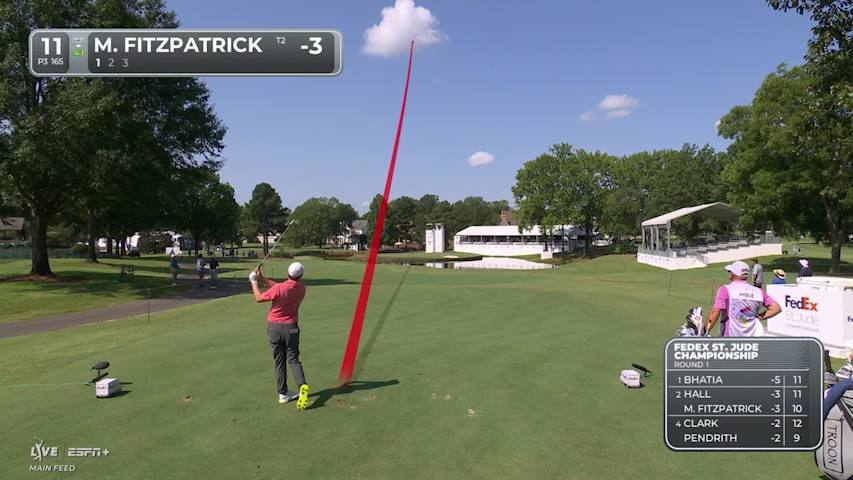 Matt Fitzpatrick makes birdie on No. 11 at FedEx St. Jude