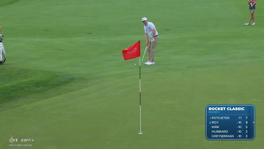 Nate Lashley makes birdie on No. 17 at Rocket Classic