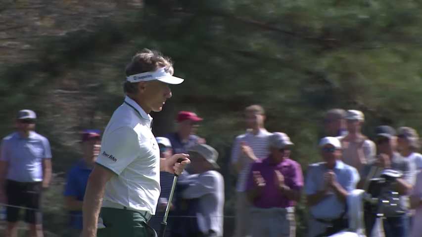 Bernhard Langer makes birdie on No. 8 at Dominion Energy Charity Classic