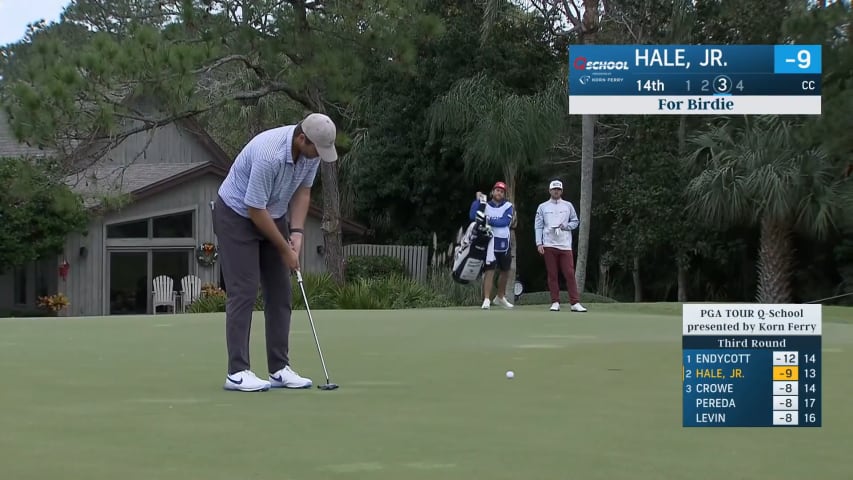 Blaine Hale, Jr. makes birdie at PGA TOUR Q-School