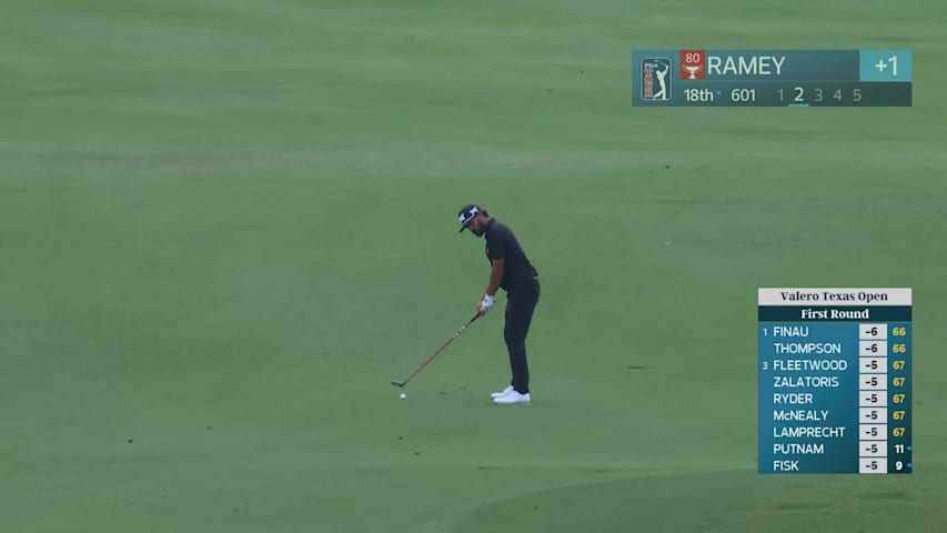 Chad Ramey hits 274-yard approach to 12 feet, sets up birdie on No. 18 at Valero