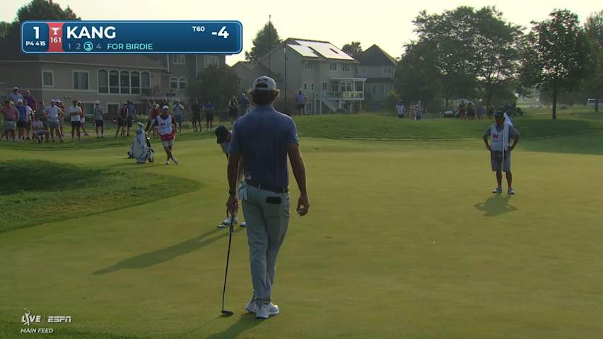 Jeffrey Kang sinks 6-foot birdie putt on No. 1 at 3M Open