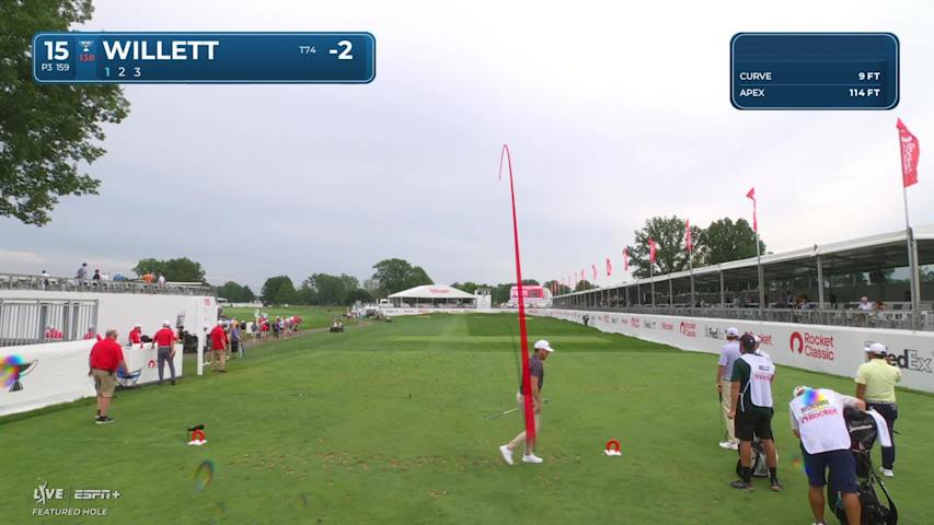 Danny Willett makes birdie on No. 15 at Rocket Classic