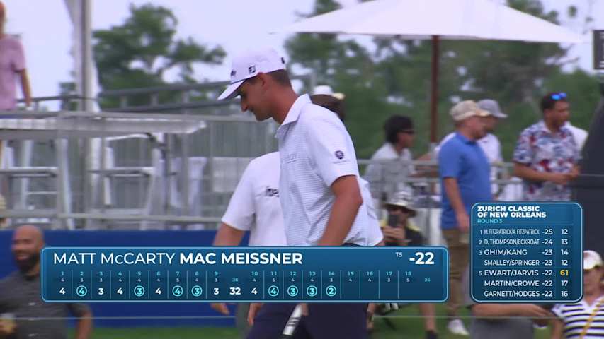 McCarty/Meissner makes birdie on No. 14 at Zurich Classic