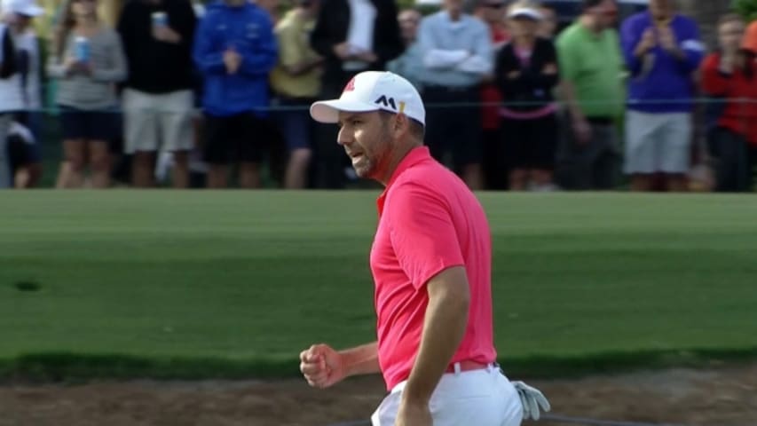 Sergio Garcia's second shot sets up birdie at The Honda Classic