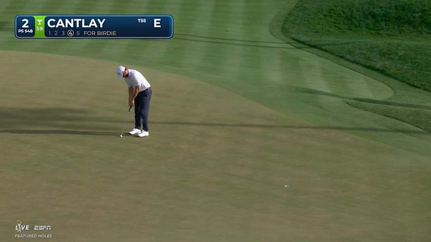 Patrick Cantlay makes birdie on No. 2 at THE PLAYERS