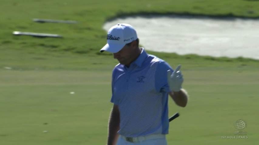 Darren Fichardt birdies No. 1 at Cadillac