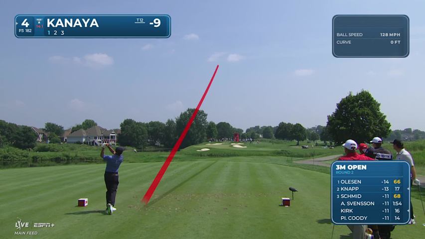 Takumi Kanaya makes birdie on No. 4 at 3M Open