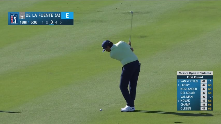 Santiago De la Fuente's dialed-in approach at Mexico Open