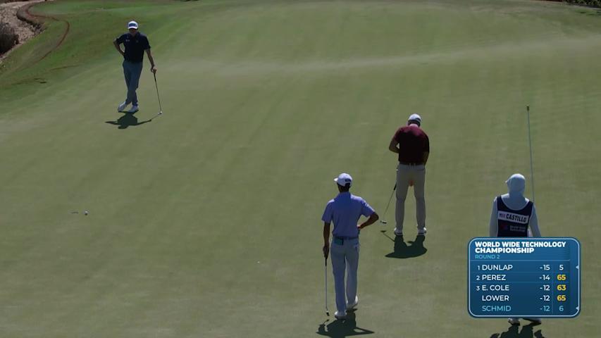 Matti Schmid makes birdie on No. 16 at World Wide Technology