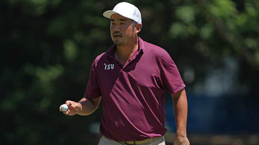John Huh's near ace on No. 12 is the Shot of the Day