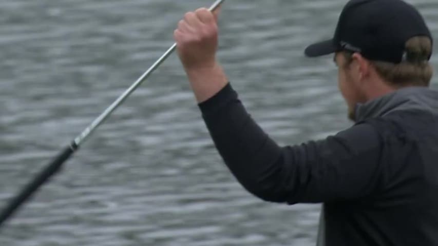 Eddie Pepperell's snaking 50-foot birdie putt on No. 17 at THE PLAYERS
