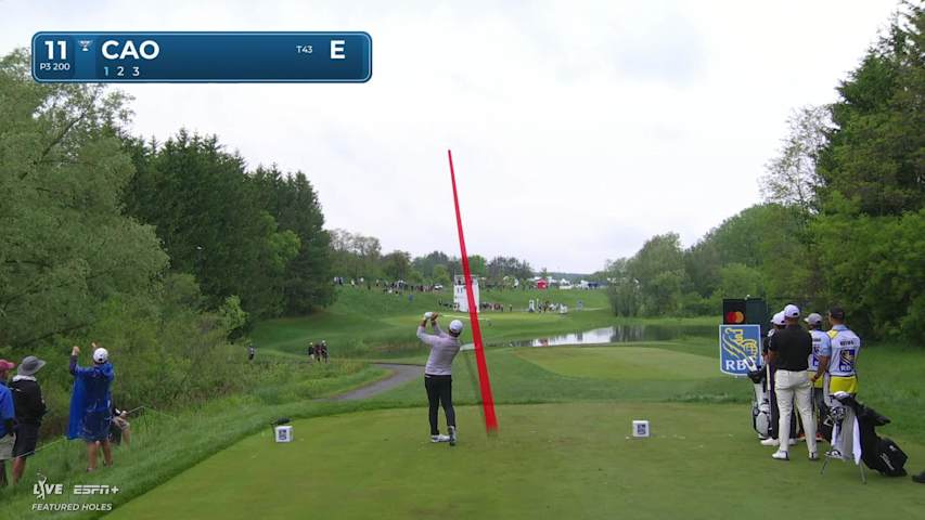 Yi Cao nearly aces No. 11 at RBC Canadian