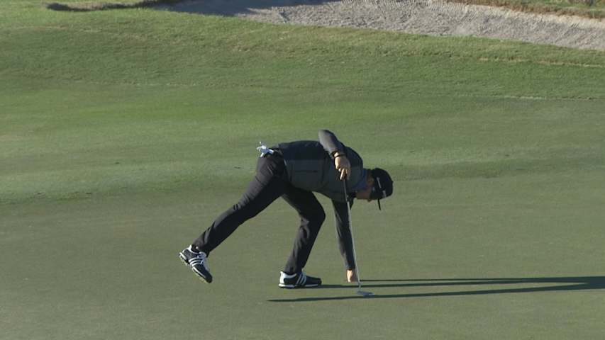 Brian Gay's fantastic approach sets up for eagle at The RSM Classic