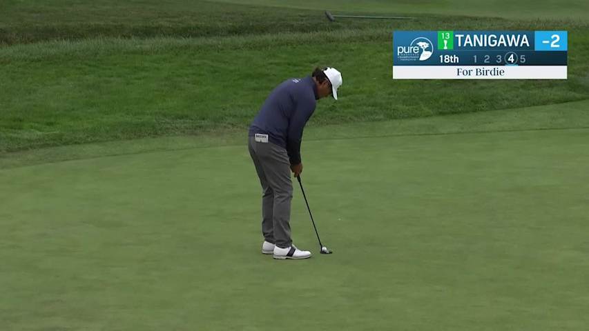 Ken Tanigawa cards birdie at PURE Insurance