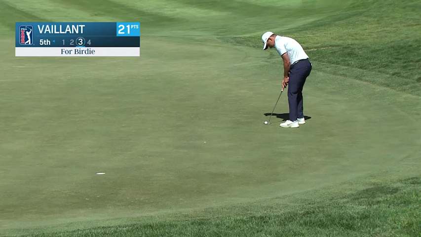 Tom Vaillant makes birdie on No. 5 at Barracuda