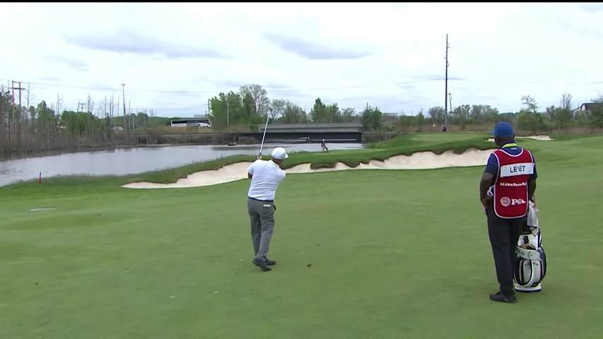 Thomas Levet’s tight approach leads to birdie at the KitchenAid Senior PGA Championship