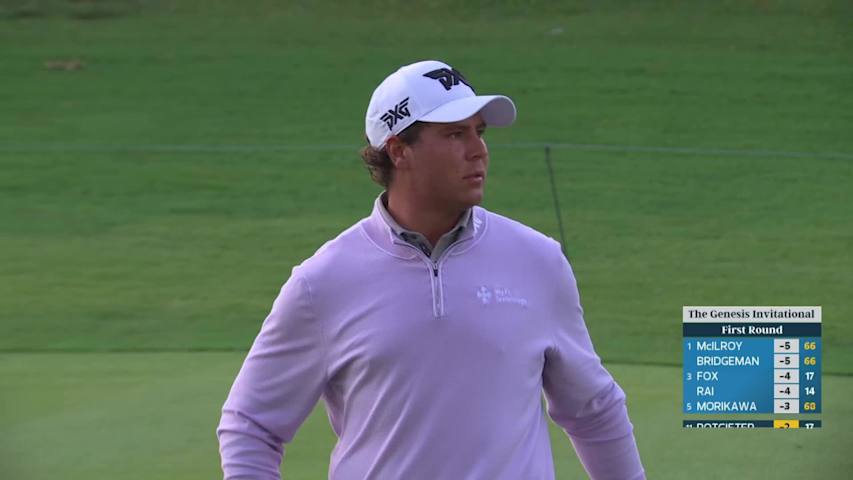 Aldrich Potgieter makes birdie on No. 18 at The Genesis