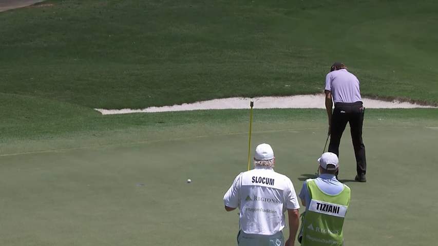 Mario Tiziani drains birdie putt at Tradition