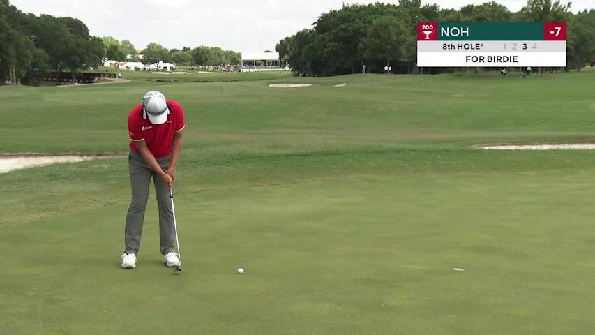 Seung-Yul Noh makes birdie putt at THE CJ CUP