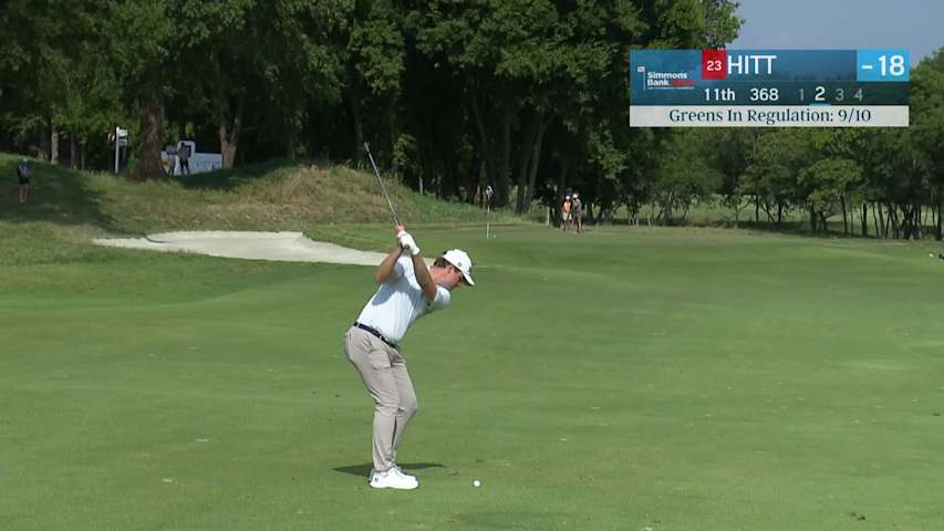 Austin Hitt makes birdie on No. 11 at Simmons Bank Open