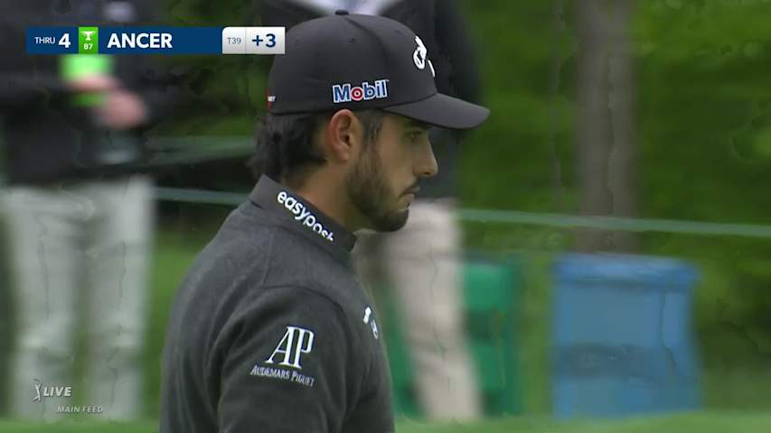 Abraham Ancer’s curled-in par save from 23 feet at Wells Fargo