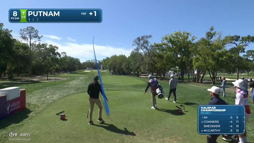 Andrew Putnam's 245-yard drive to 8 feet sets up birdie on No. 8 at Valspar